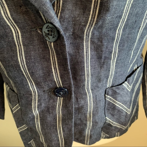 Cabi 100% Linen Striped Blazer - Picture 5 of 12